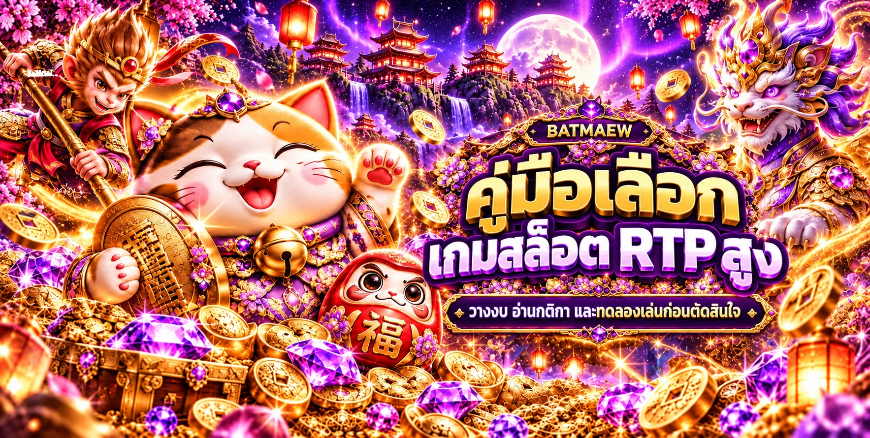 BATMAEW คู่มือเลือกเกมสล็อต RTP สูงสำหรับมือใหม่